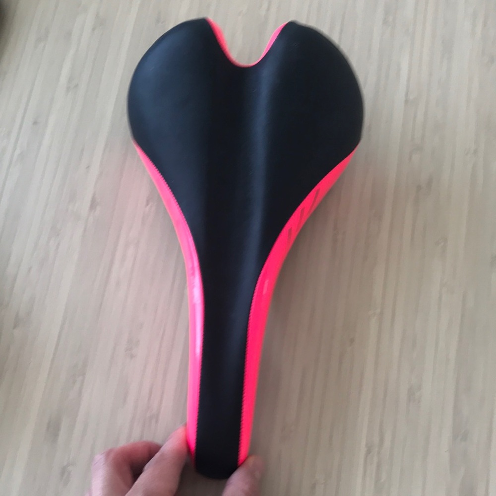 Pink mountain bike seat